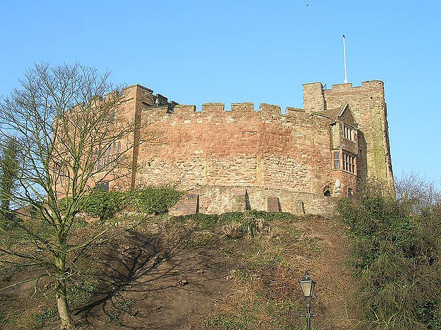 Château fort à Tamworth, Angleterre