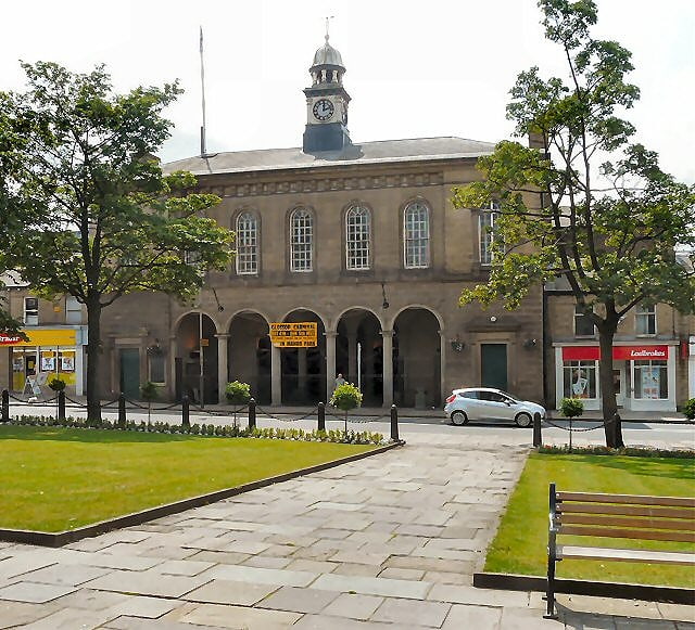 City or town hall in Glossop, England