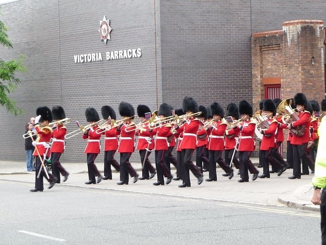 Army barracks in Windsor, England