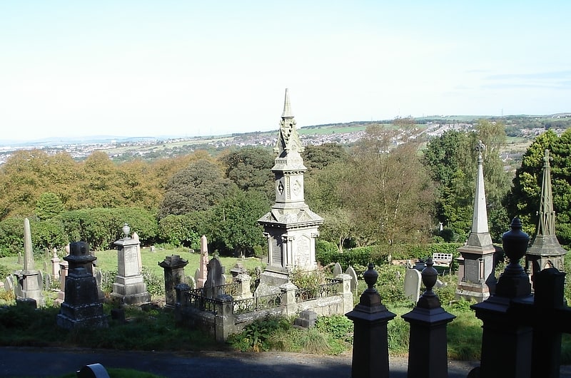 Cemetery in Darwen, England