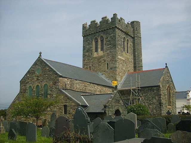 Anglican church in Tywyn, Wales