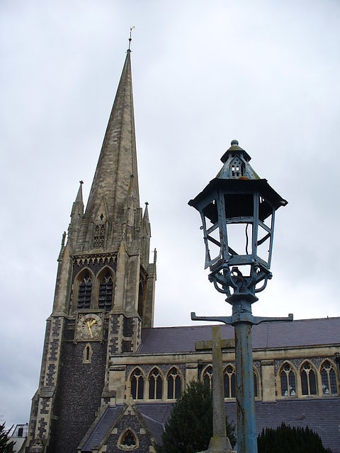 Parish church in Dorking, England