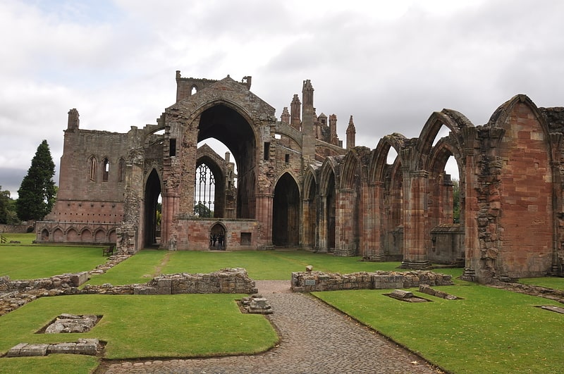 Abbaye à Melrose, Écosse