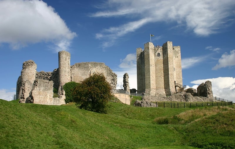Medieval castle in Conisbrough, England