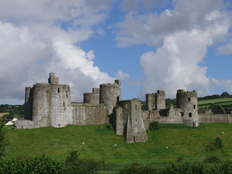Schloss in Kidwelly, Wales