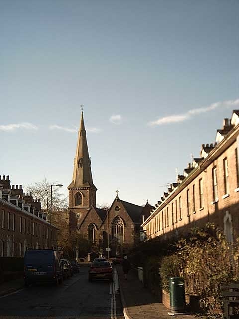 Church in Tiverton, England
