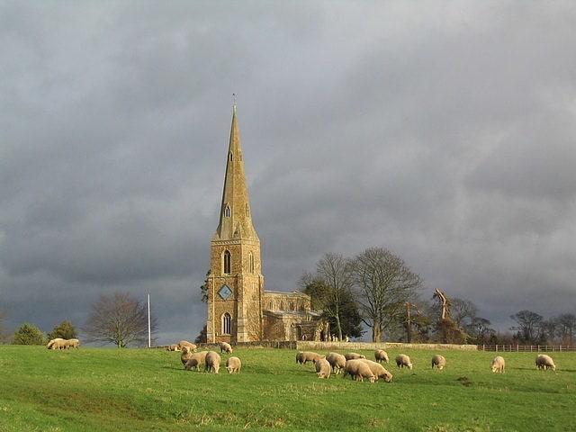 Church in Brampton Ash, England