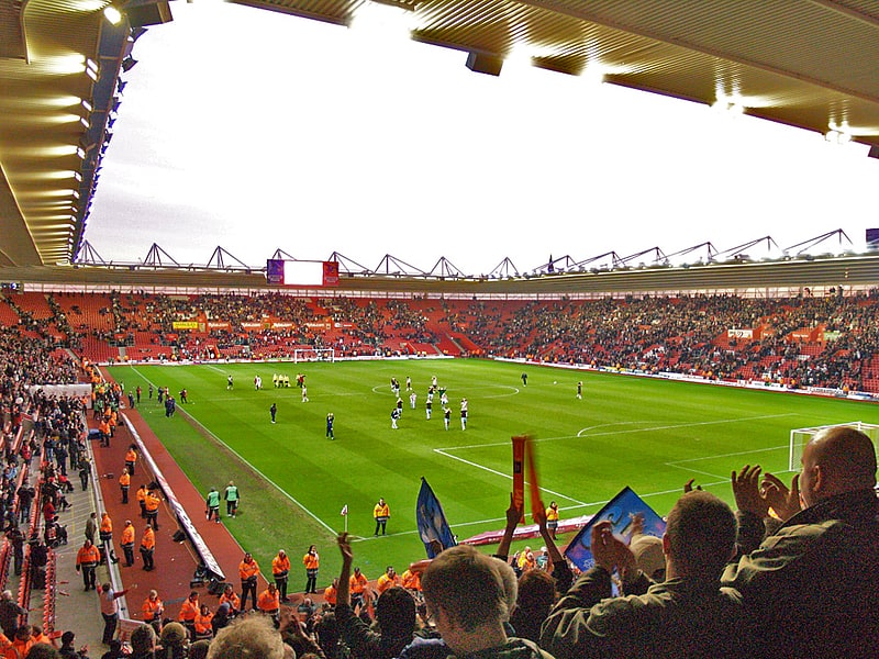 Fußballstadion in Southampton, England