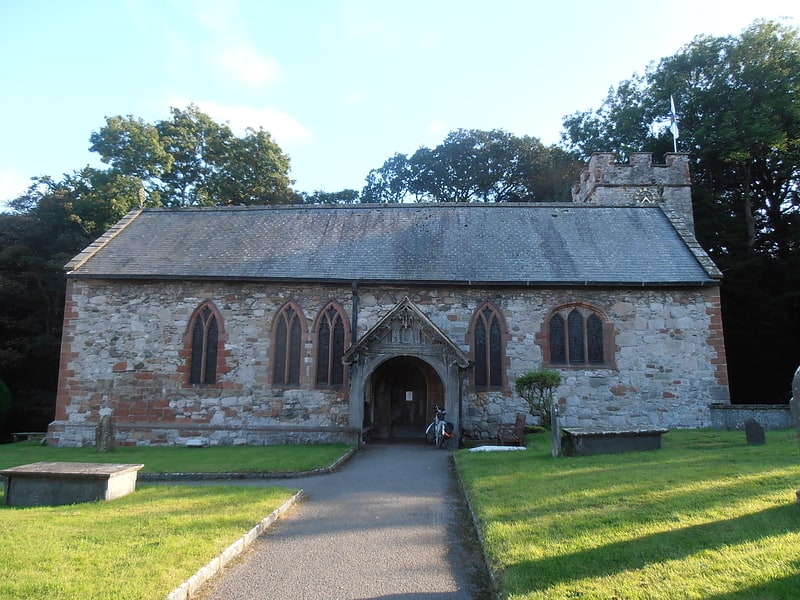 Church in Llanrhaeadr-yng-Nghinmeirch, Wales