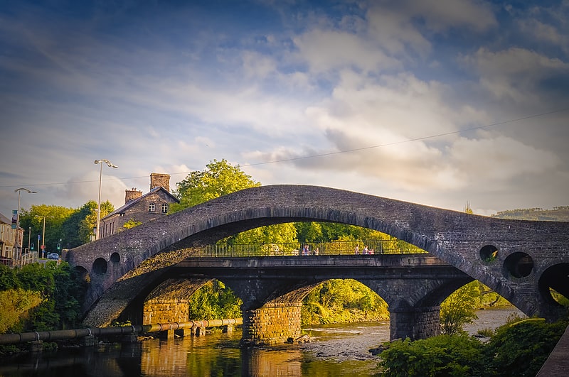Pont en arc à Pontypridd, Pays de Galles
