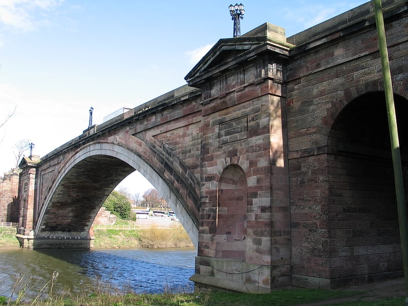 Arch bridge in Chester, United Kingdom