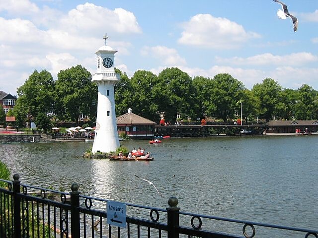 City park in Cardiff, Wales