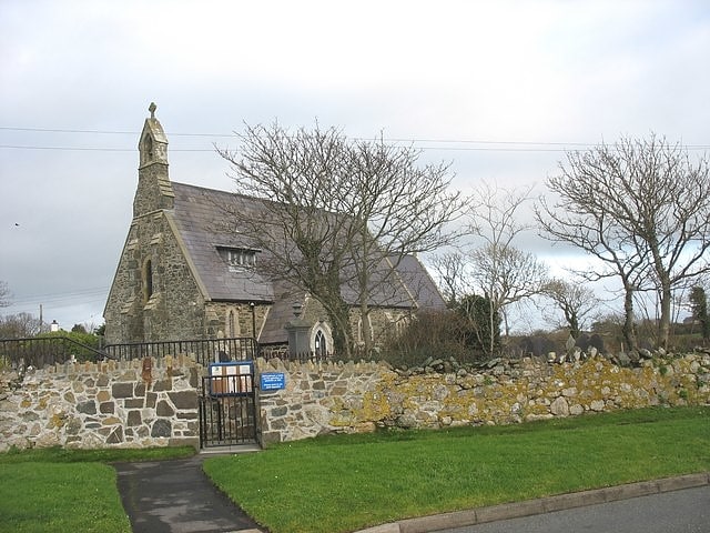 Church in Llanfaelog, Wales