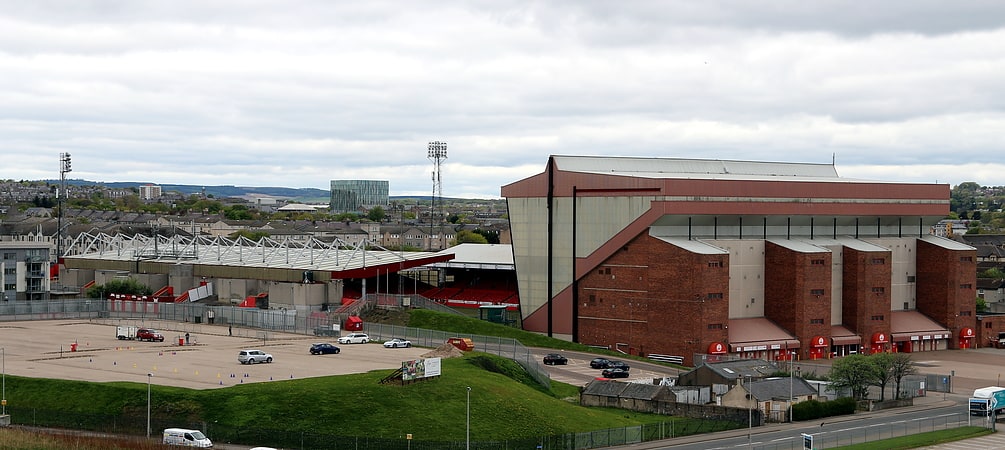 Stadion w Aberdeen, Szkocja