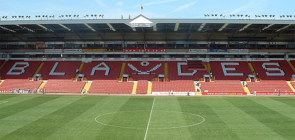 Stade de football à Sheffield, Angleterre