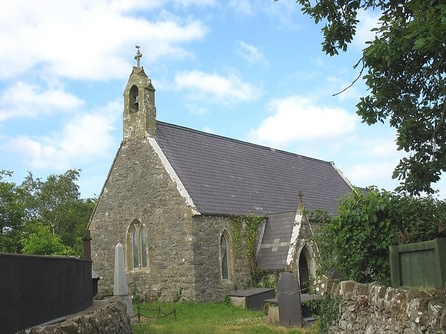 Church in Llanddaniel, Wales