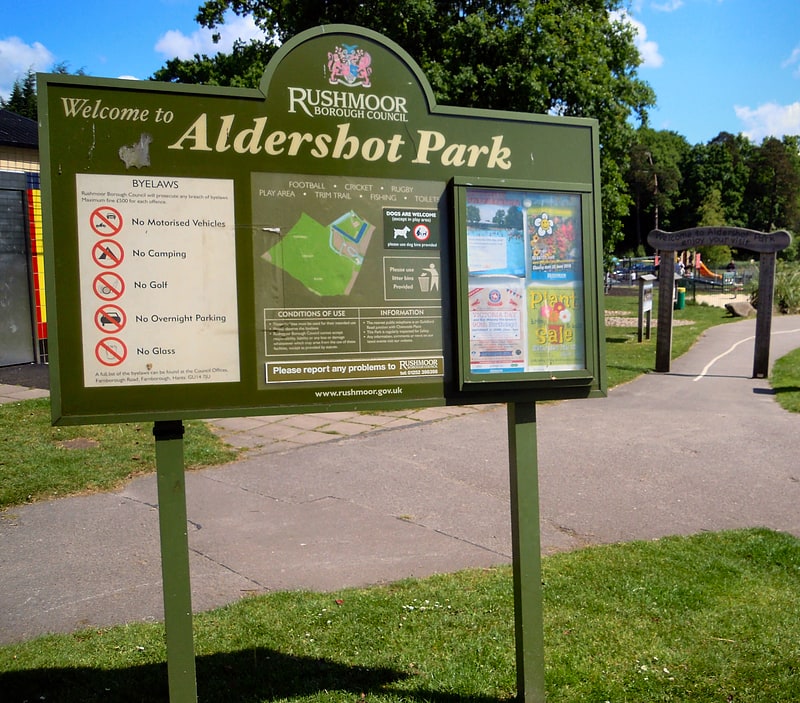 Park in Aldershot, England