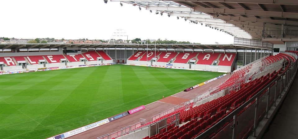 Stadion in Llanelli, Wales