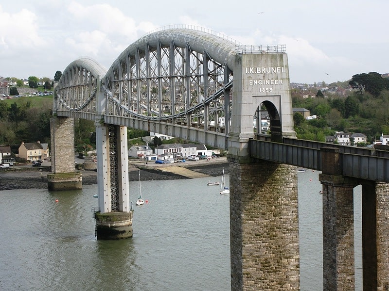 Pont en treillis à Saltash, Royaume-Uni