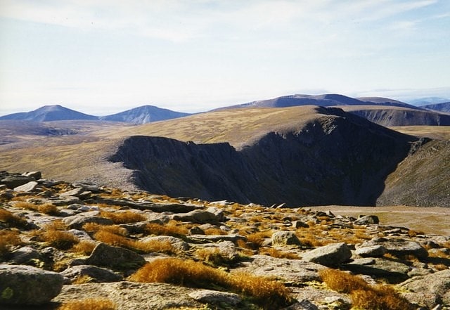 Mountain range in Scotland