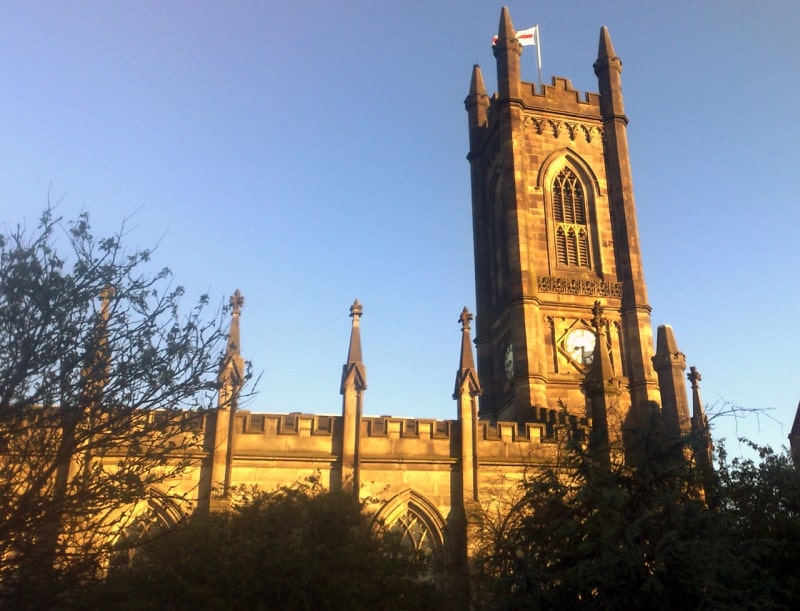 Parish church in Oldham, England