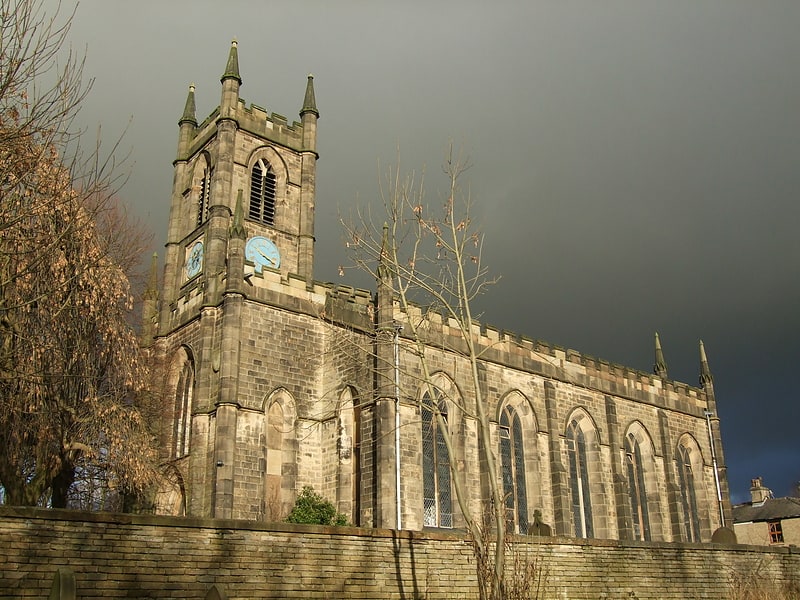 Parish church in Bollington, England