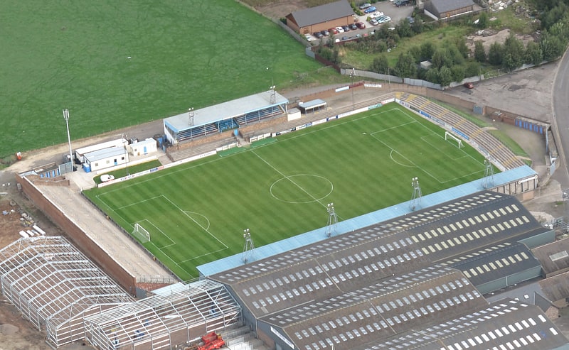 Stade de football à Forfar, Écosse