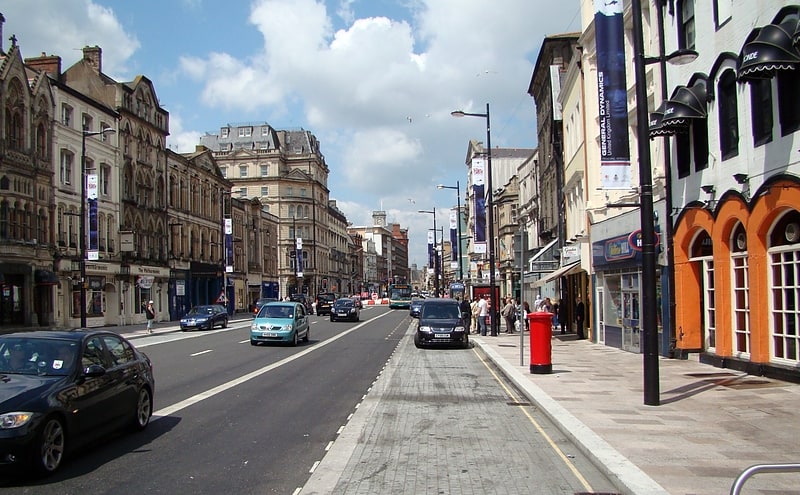 Street in Cardiff, Wales