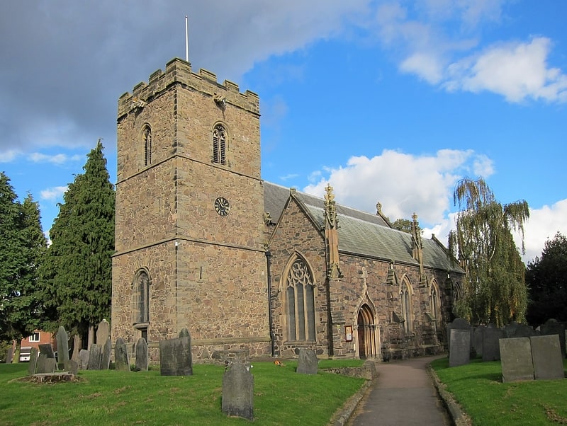 Parish church in Anstey, England