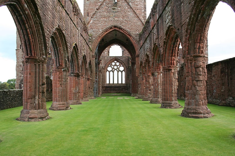 Historische Sehenswürdigkeit in New Abbey, Schottland