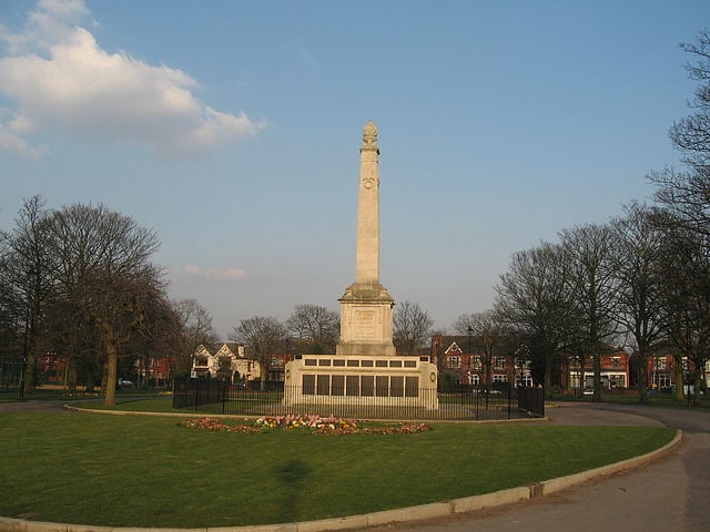 War memorial in Widnes, England