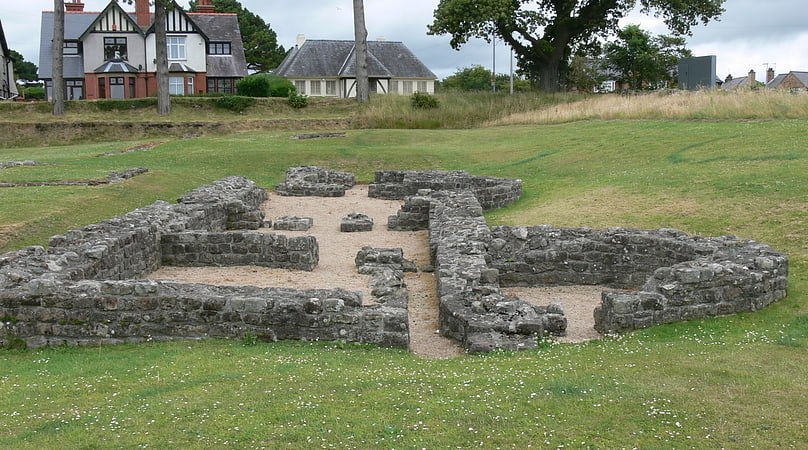 Historical landmark in Caernarfon, Wales