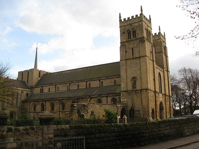 Parish church in Worksop, England