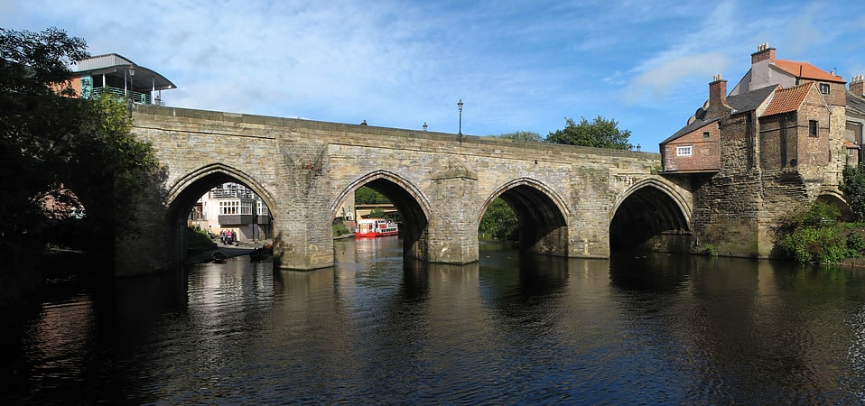 Arch bridge in Durham, England