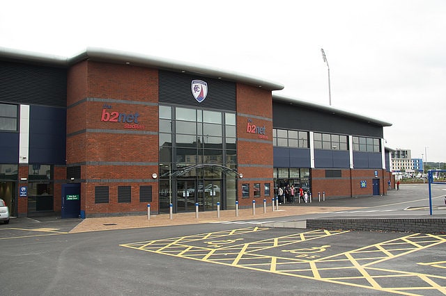 Stadion w Chesterfield, Anglia