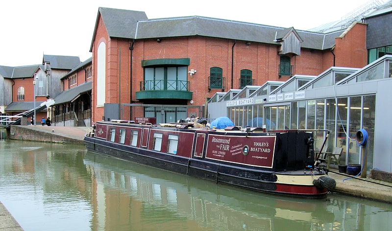 Boat storage facility in Banbury, England