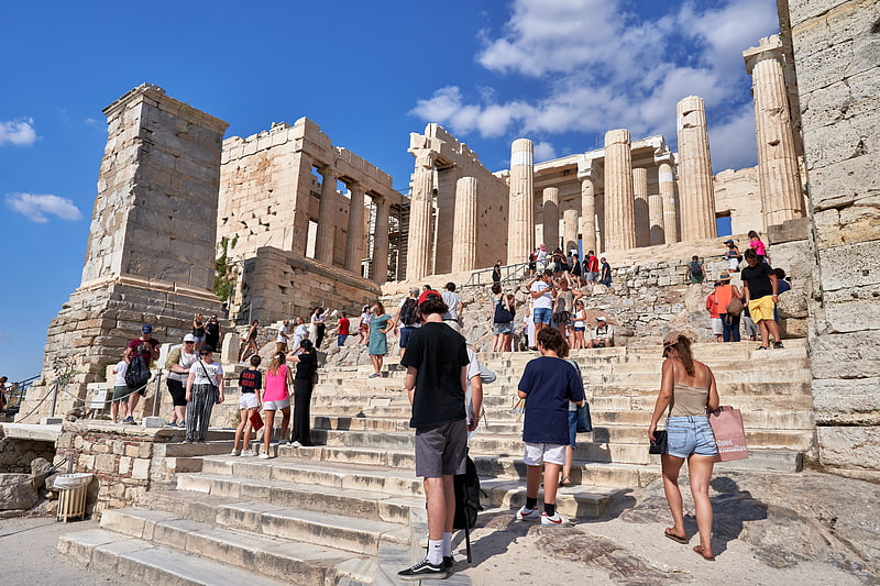Obiekt historyczny w Atenach, Grecja