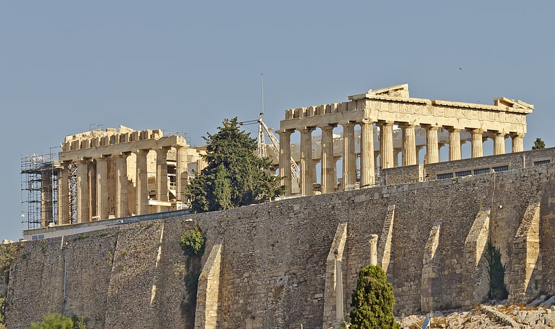 Temple grec à Athènes, Grèce