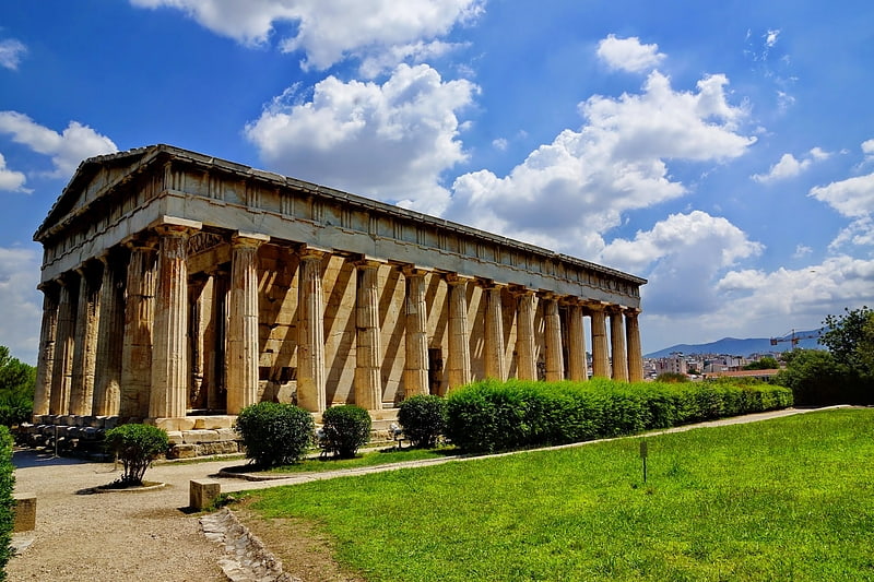 Ancient greek temple in Athens, Greece