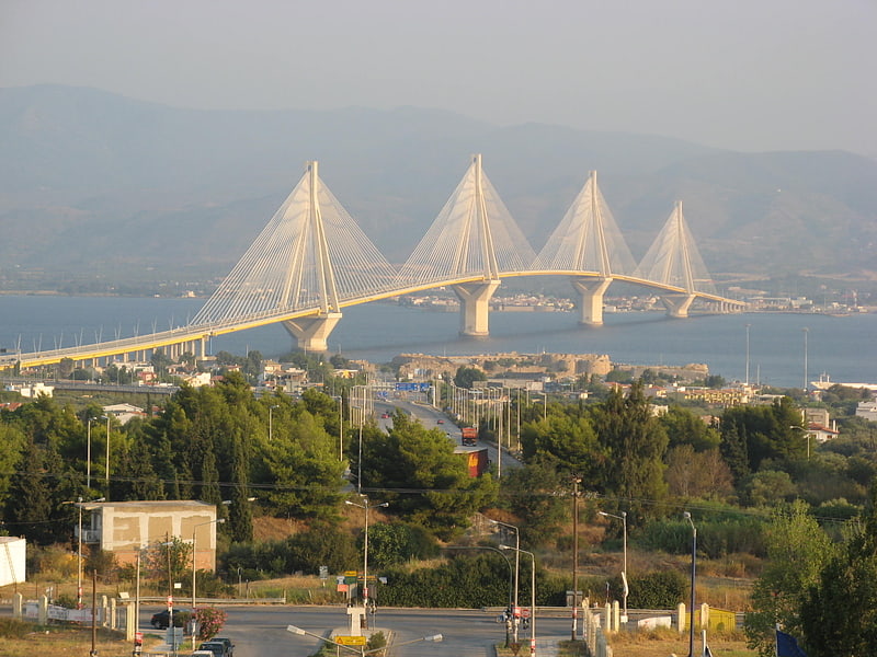 Cable-stayed bridge in Greece
