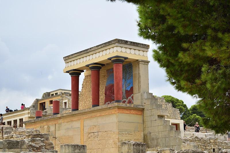 Historical landmark in Knossos, Greece