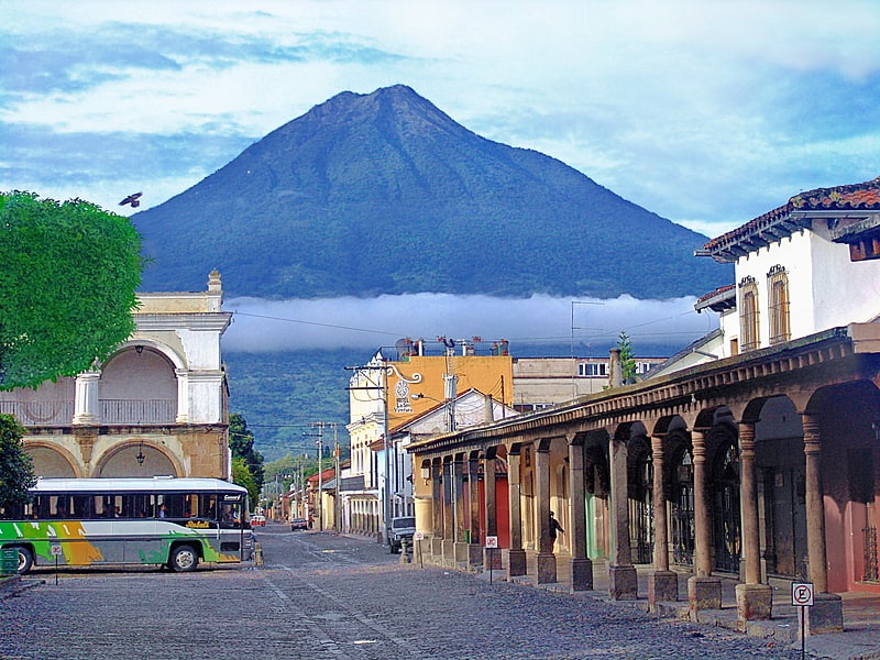 Wulkan w Gwatemali
