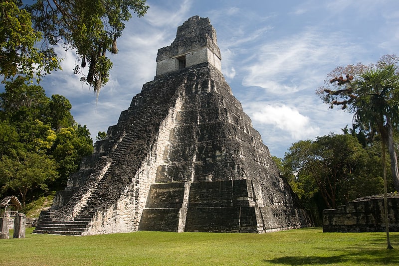 Historical landmark in Tikal, Guatemala