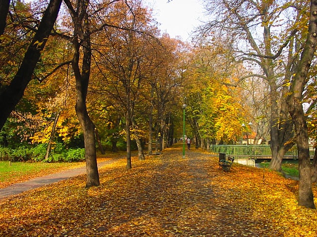 Park in Eger, Hungary