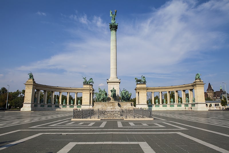Plaza in Budapest, Hungary