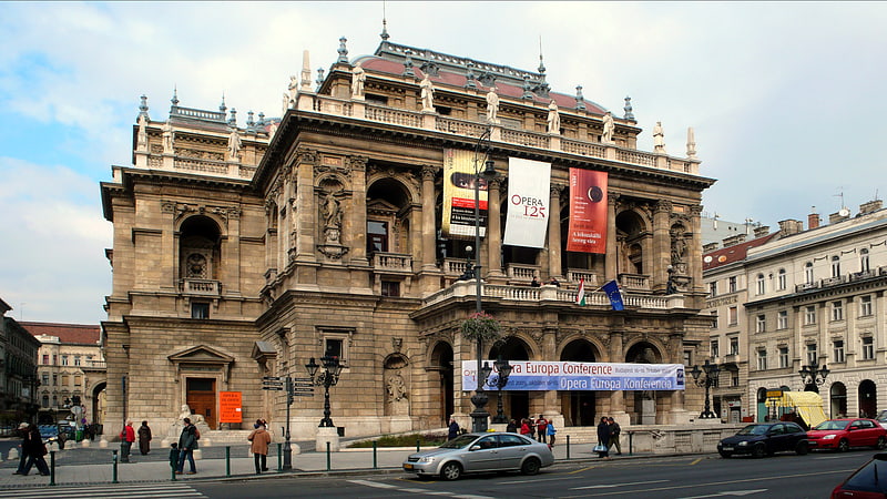 Opera house in Budapest, Hungary