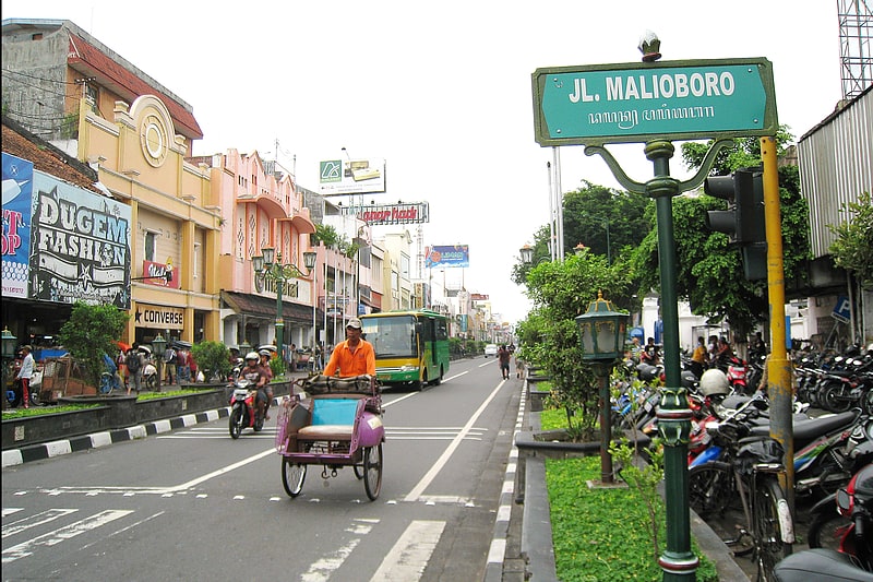 Street in Yogyakarta, Indonesia