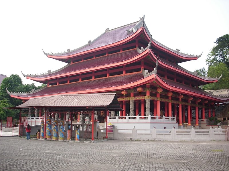 Templo chino con una arquitectura única