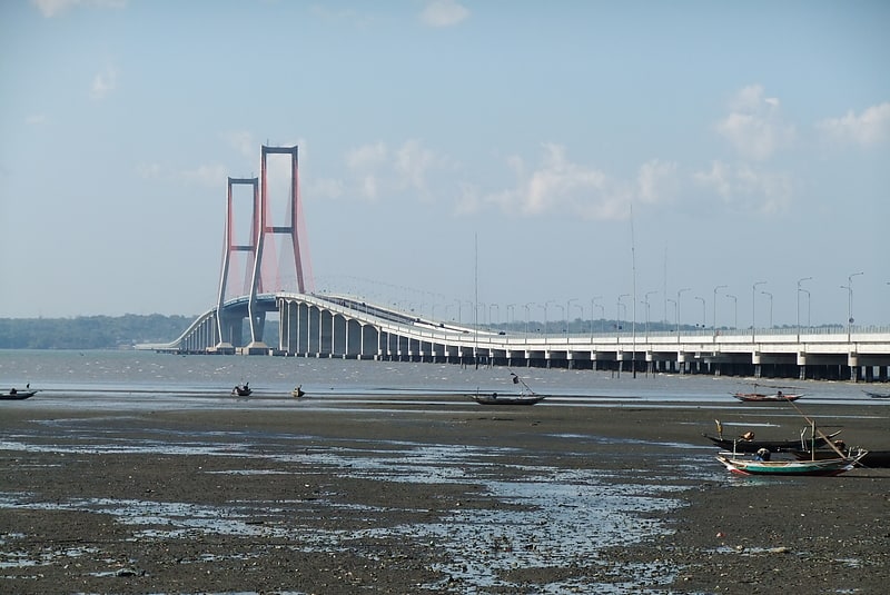 Cable-stayed bridge in Indonesia