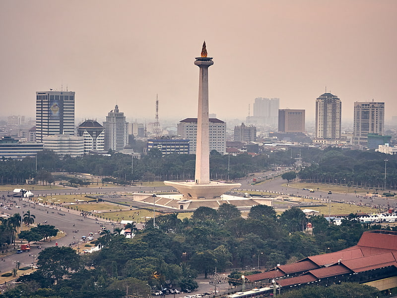 Turm in Zentral-Jakarta, Indonesien